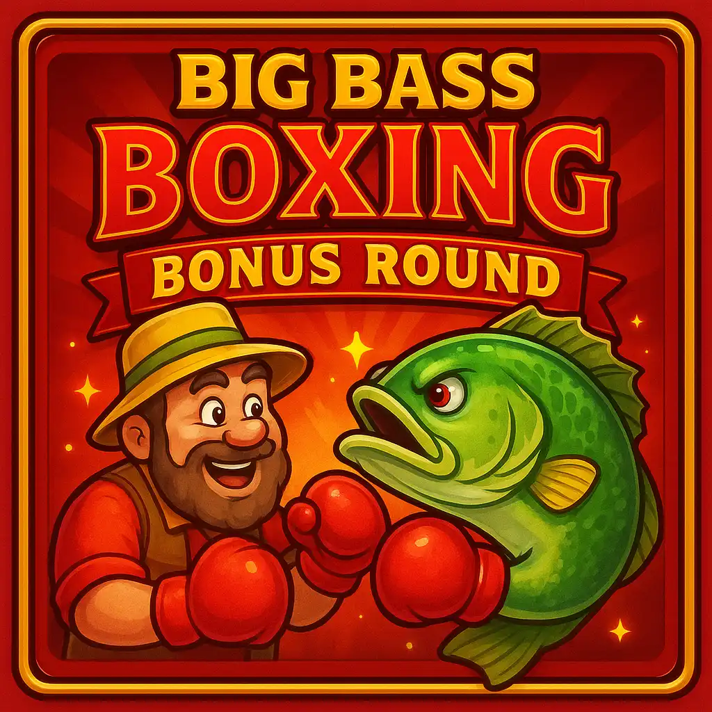 Big Bass Boxing Bonus Round slot artwork with boxing fish characters