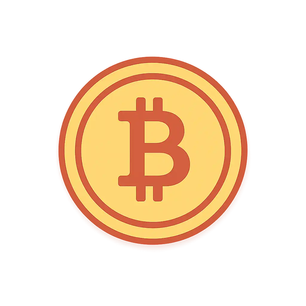 Bitcoin cryptocurrency icon
